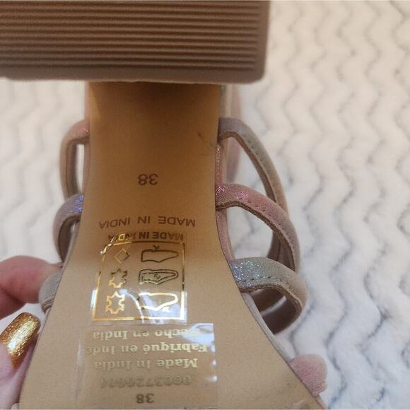 FREE PEOPLE COLLETTE SANDAL RAINBOW NEW SIZE 38 US 7.5 - Picture 6 of 8